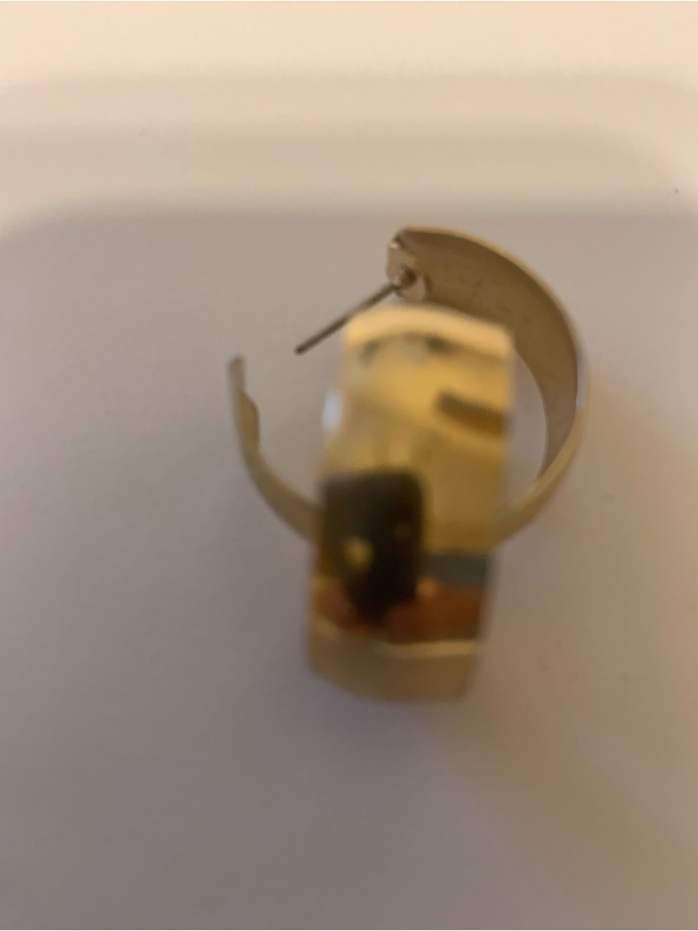 Gold Tone Wide Hoop Earrings - Women's Fashion Jewelry